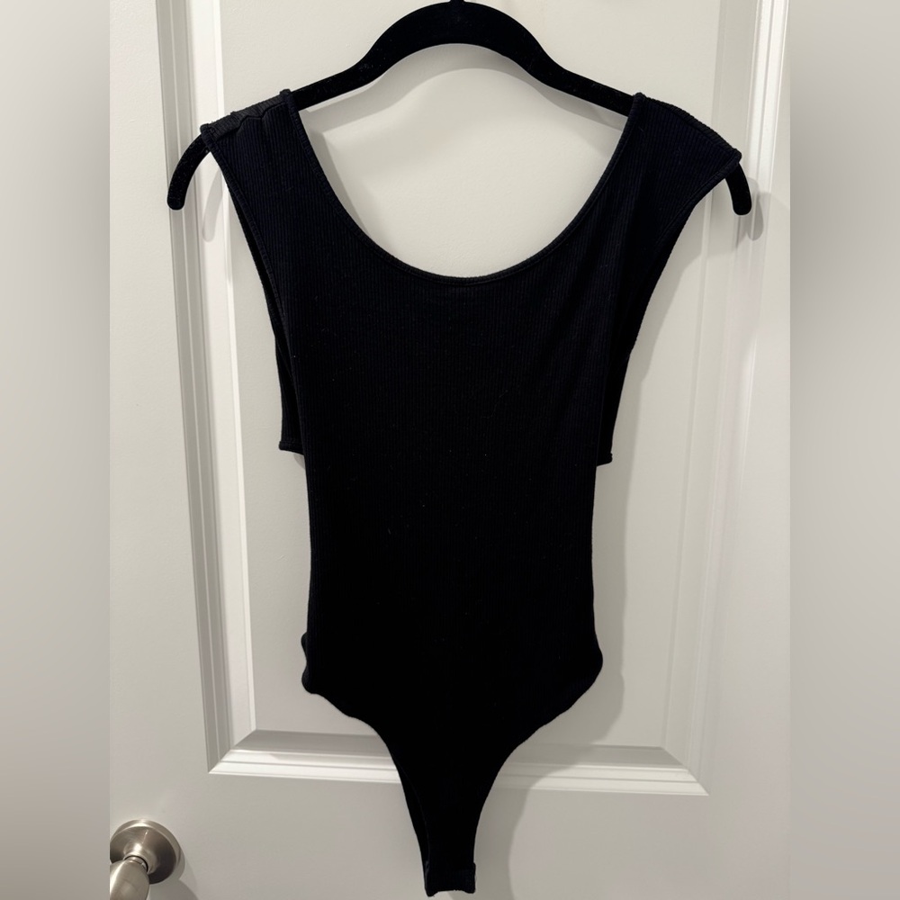 Lush Black Sleeveless Bodysuit
